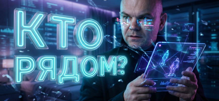 Женщина, проснувшаяся и выясняющая, кто сидит на кровати