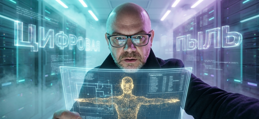 Фигура из пыли в воздухе, напоминающая чертёж, на фоне неба.