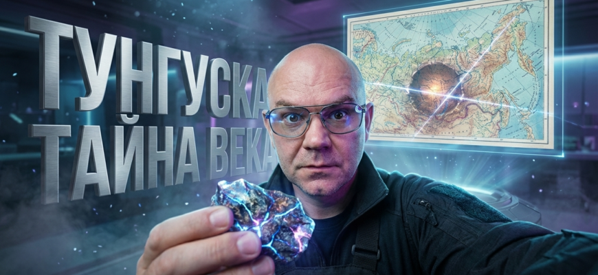 Резкое изображение тайги в районе Тунгусского взрыва и его последствий.